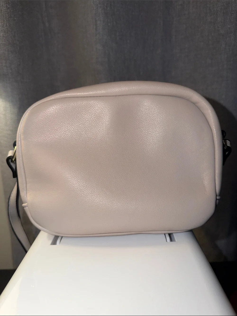 Charming Charlie Quilted Crossbody in Light Pink with Gold Hardware